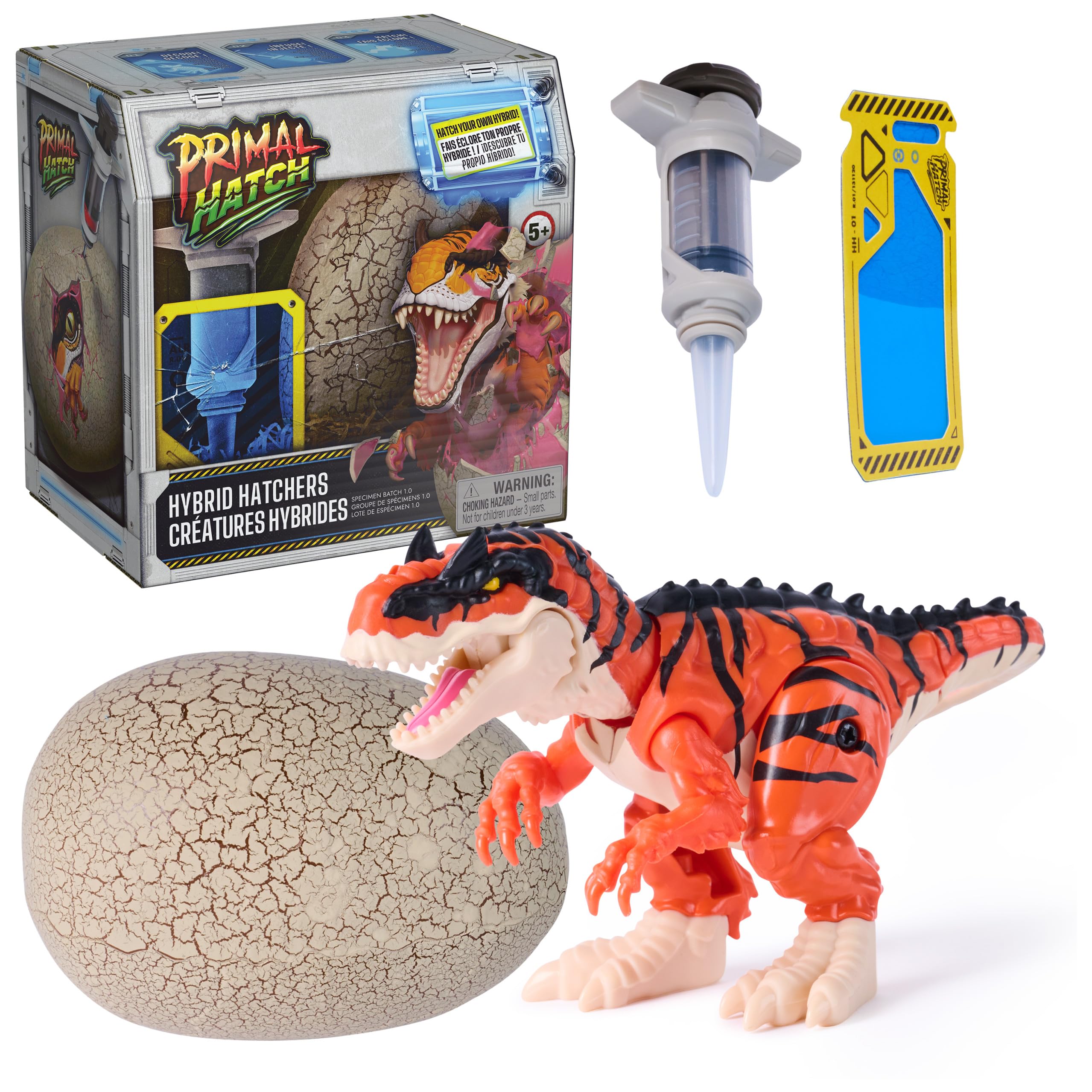 Primal Hatch Hybrid Hatchers Toy Dinosaur & Egg, Mystery Mini Dino Creature, Kids Toys for Boys & Girls Aged 5 & Up, Styles May Vary