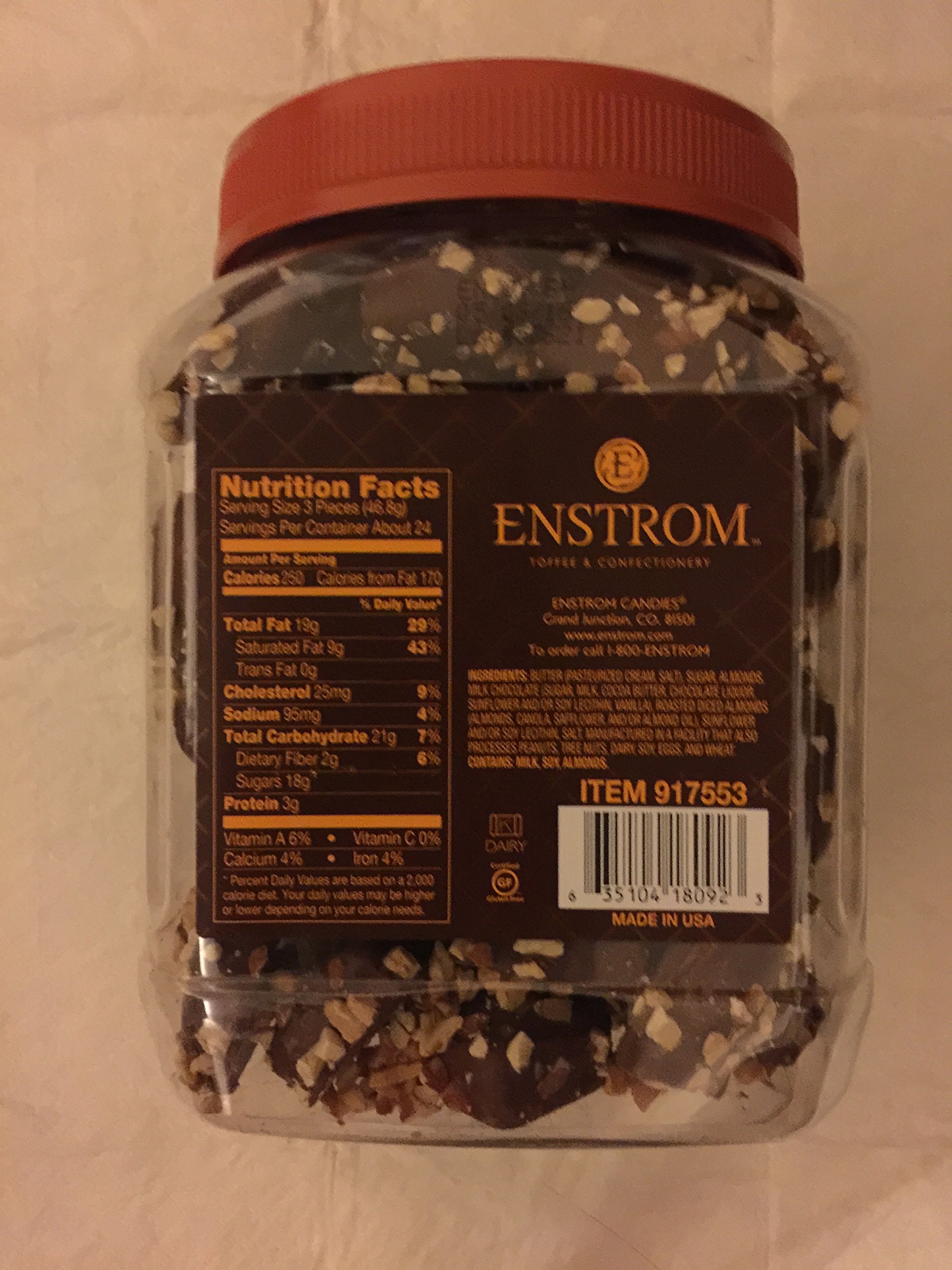 Enstrom Milk Chocolate Almond Toffee Nt Wt 40 Oz, 1.13kg on Galleon