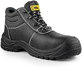 Black Hammer Safety Boots Steel Toe Cap Leather S3 SRC Lightweight UK 10 view 8