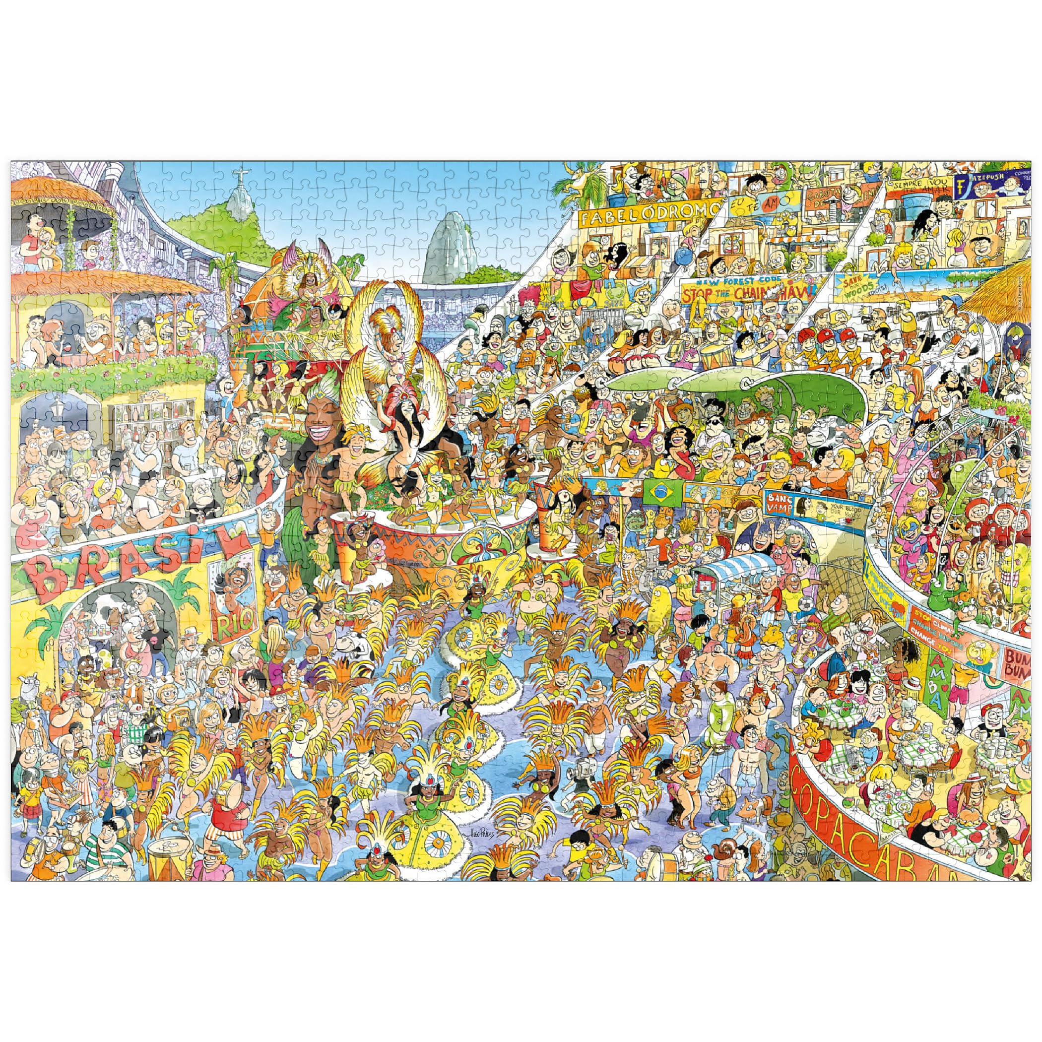 Carnival In Rio - Hugo Prades - Premium 1000 pieces Puzzle - MyPuzzle special collection from Heye Puzzle