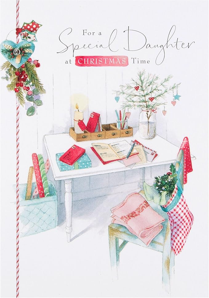 Hallmark Daughter Christmas Card 'Celebrate'  Medium Amazon.co.uk