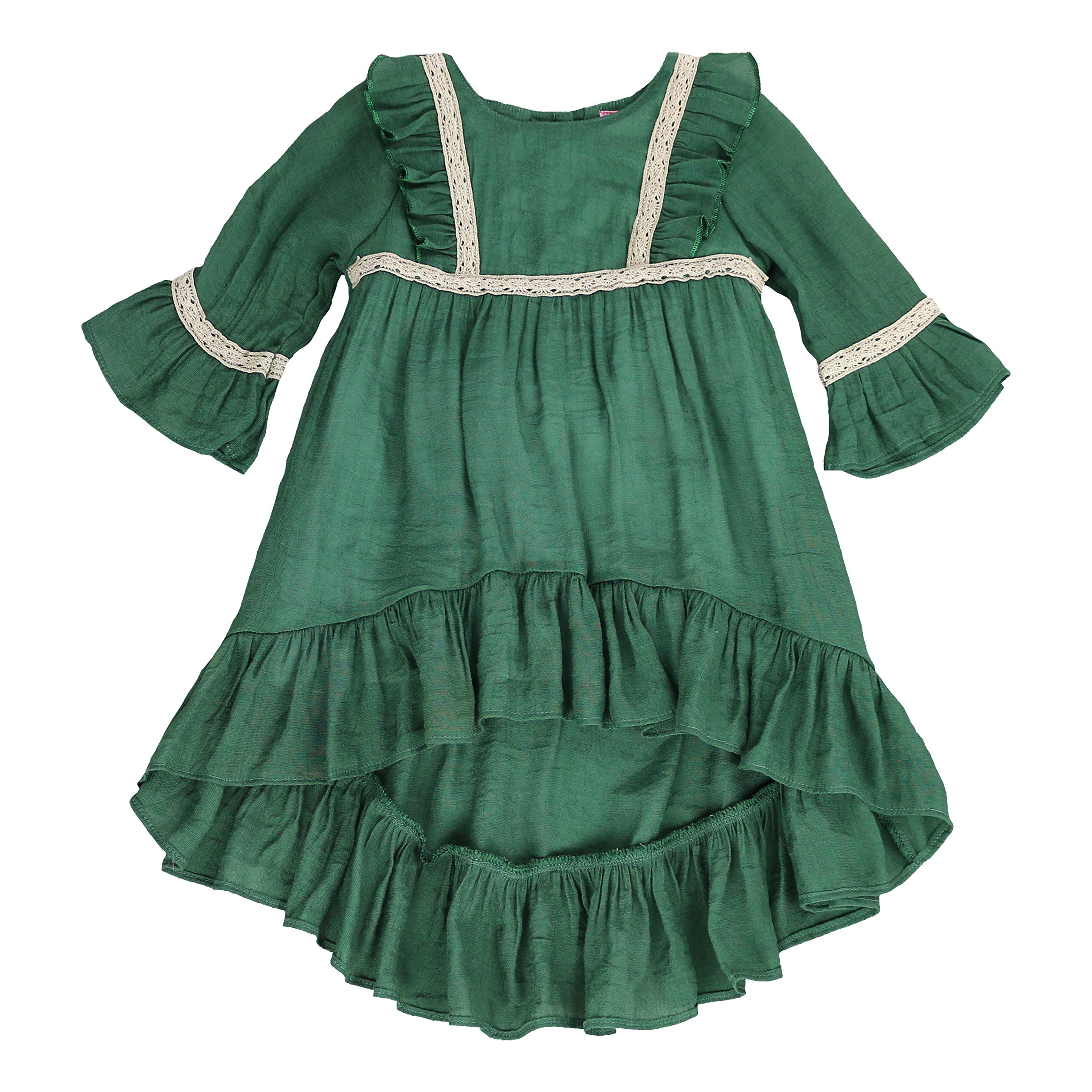 forest green baby dress