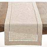 Saro Lifestyle Poly and Linen Blend Hemstitched