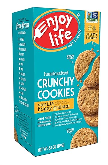 Enjoy Life Crunchy Cookies, Vanilla Honey Graham [Gluten-Free, Dairy-Free, Nut-Free and Soy-Free]
