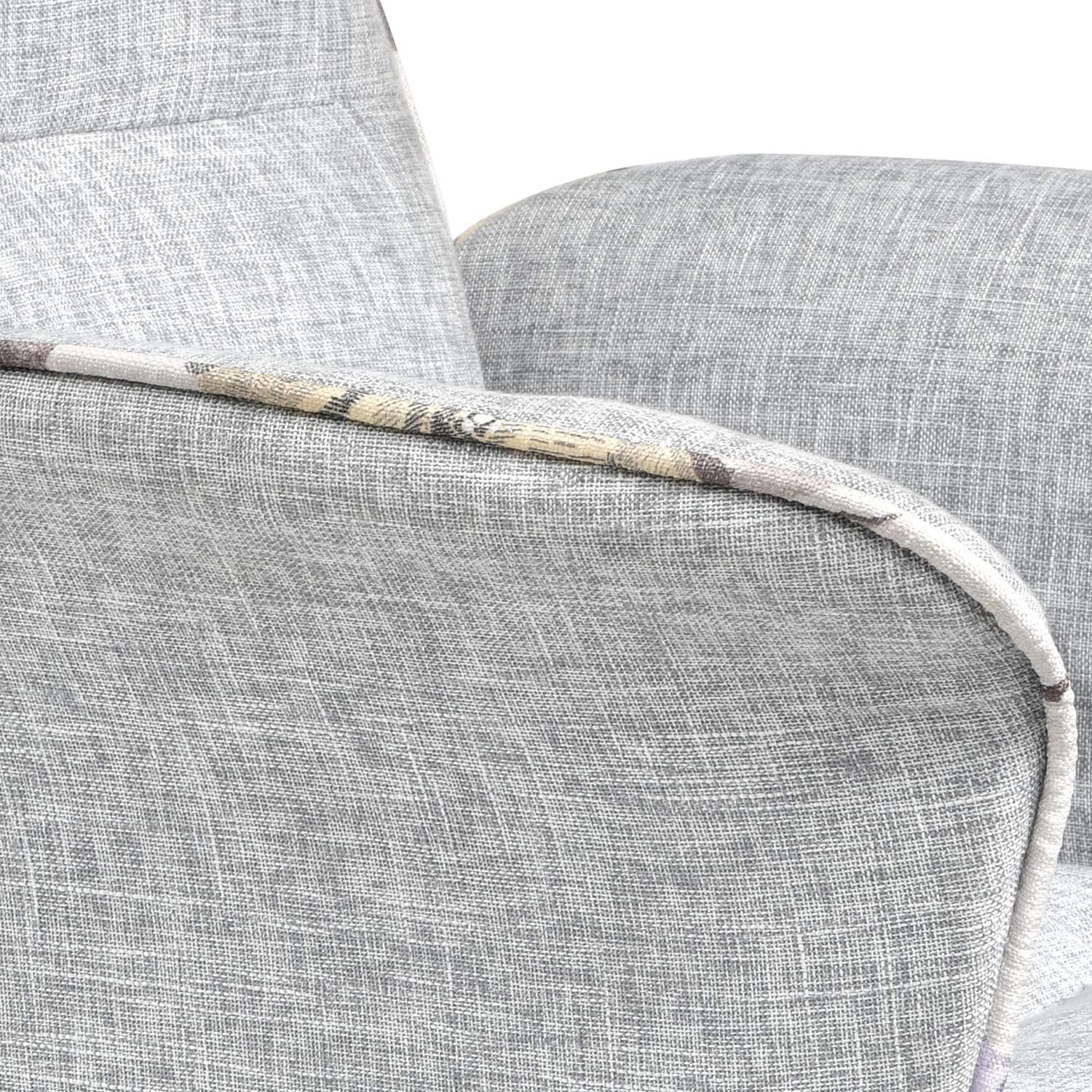 ComHoma Home Office Desk Chair Modern Fabric Upholstered Classic Adjustable Mid-Back Ergonomic Executive Conference Chair Gray,: Kitchen & Dining