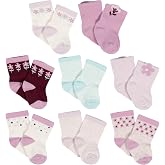 Gerber baby-girls 8-pair Wiggle Proof SockCasual Sock