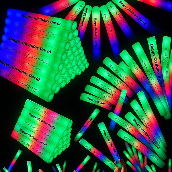 thumbnail image 2 of Lewtemi 5 Pcs Large Glow Sticks, 14 Inch Jumbo Light Albania 2 of 11