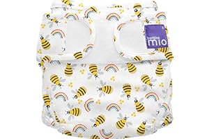 Bambino Mio, mioduo Cloth Diaper Cover, Honeybee hive, Size 1 (<21lbs)