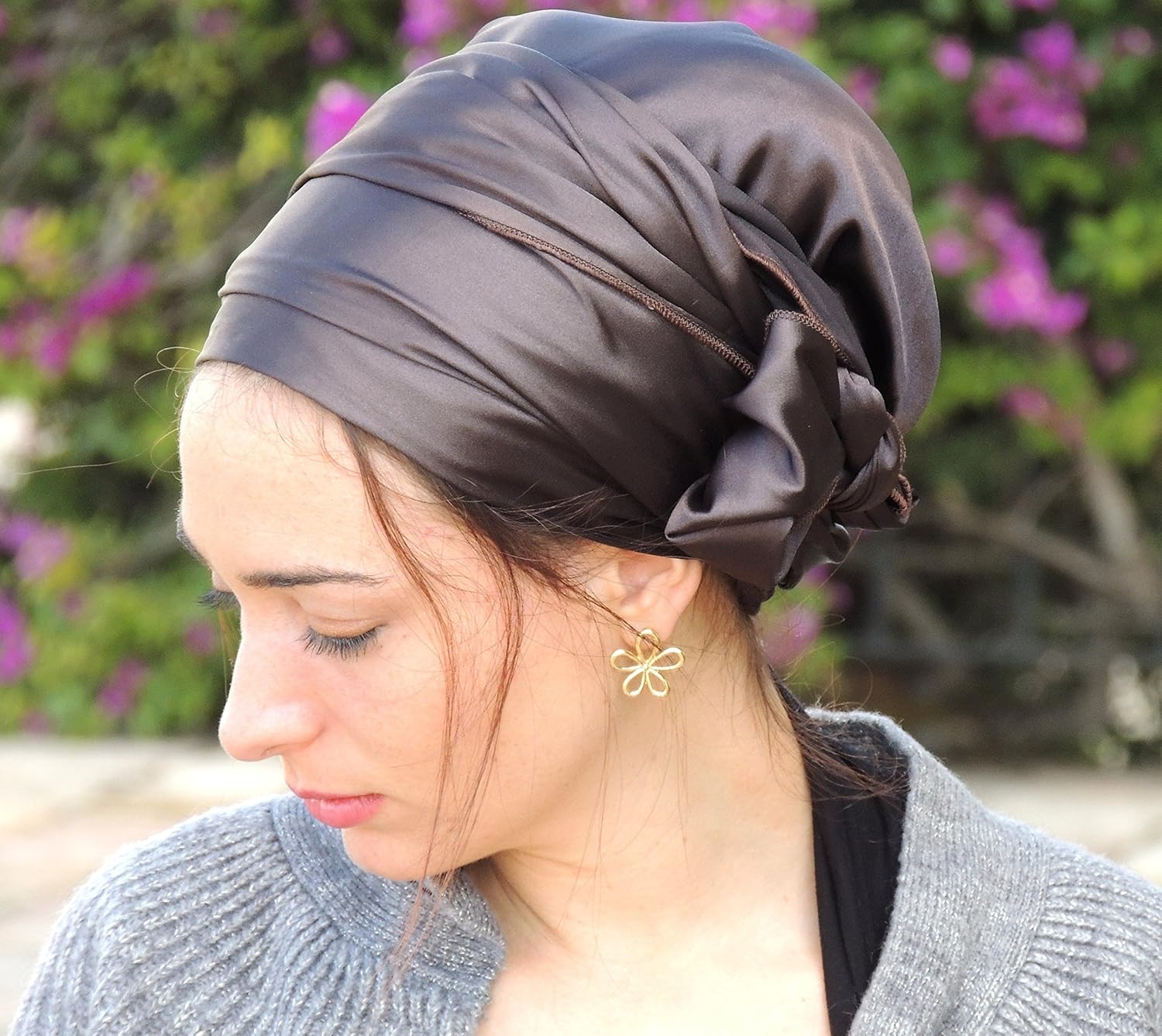 Stretched Satin Head Covering, Jewish headcovering, Scarf