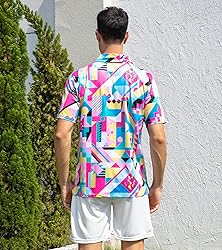uideazone Mens Polo Shirts Athletic Fit 3D Printed