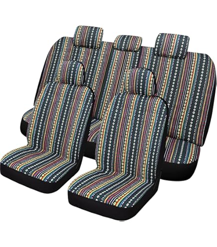 Housses De Siège Avant Universelles - Motif Mexicain Baja Inca - Multicolore