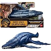 Mattel Jurassic World Wild Roar Dinosaur Figures with Multi-Direction Bite Attack and Sound, Movable Toy and Digital Play Opt