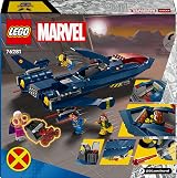 LEGO Marvel X-Men X-Jet Buildable Toy Plane 76281 with Wolverine Cyclops Rogue view 11