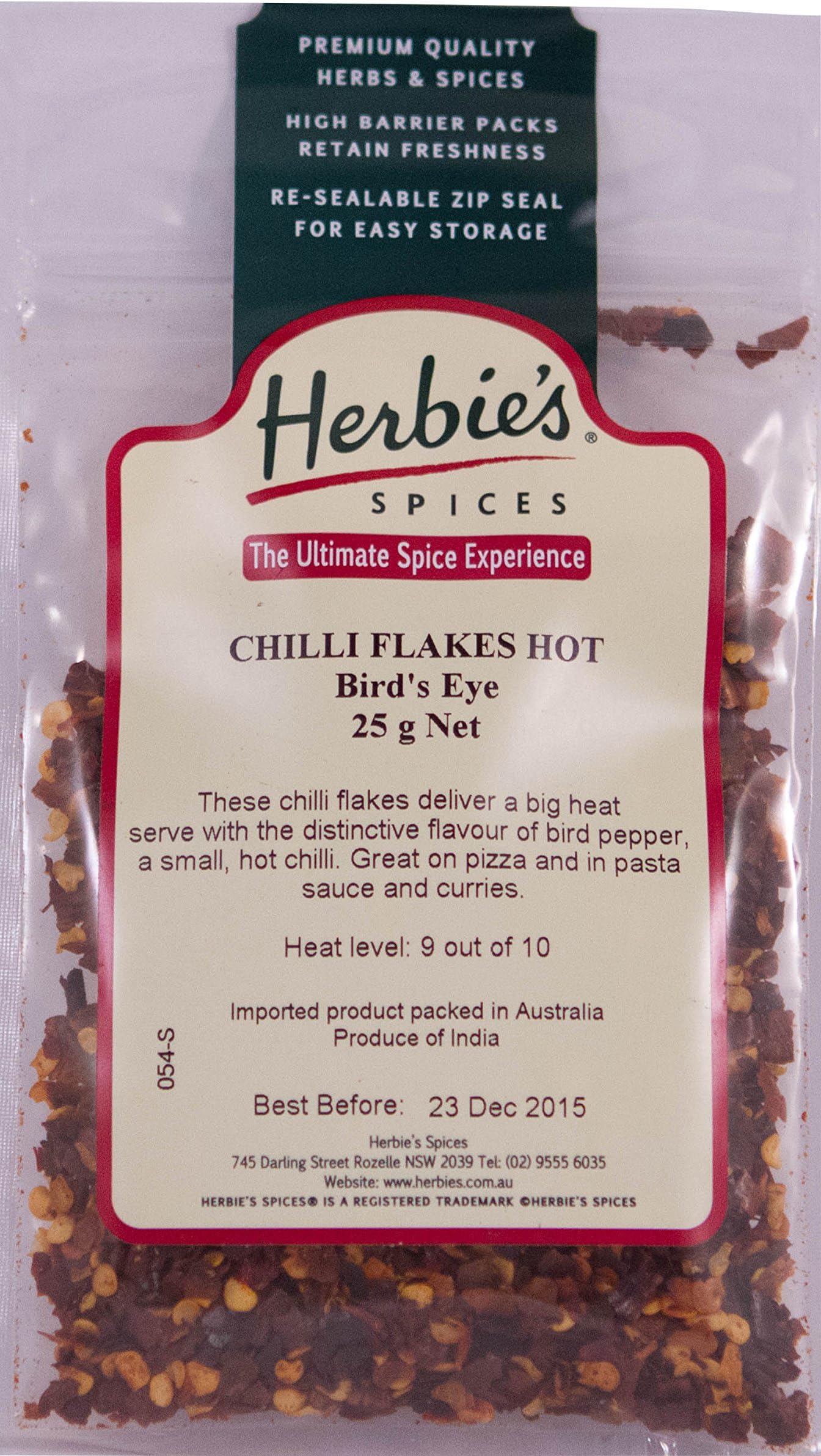 Herbie's Spices Chili Flakes Hot - 25g