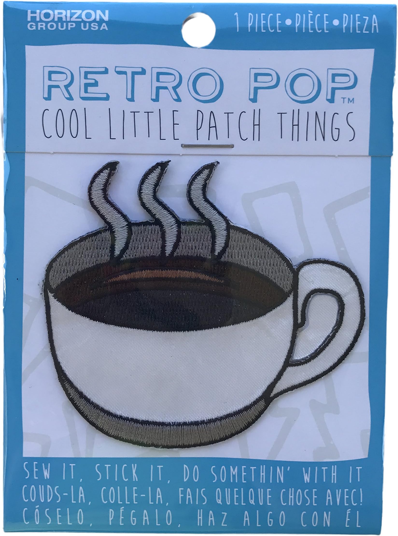 Retro Pop Cool Little Patch Things Coffee Cup Sew On or Stick on Patch