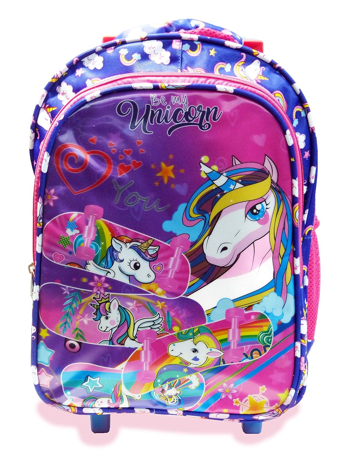 unicorn trolley backpack