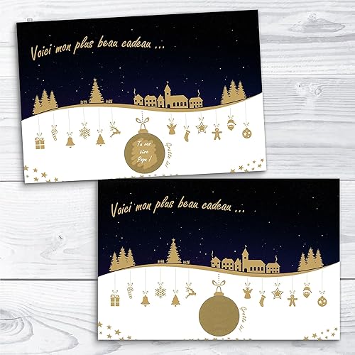 Carte à Gratter Noel Annonce Naissance Grossesse Ma Boule De