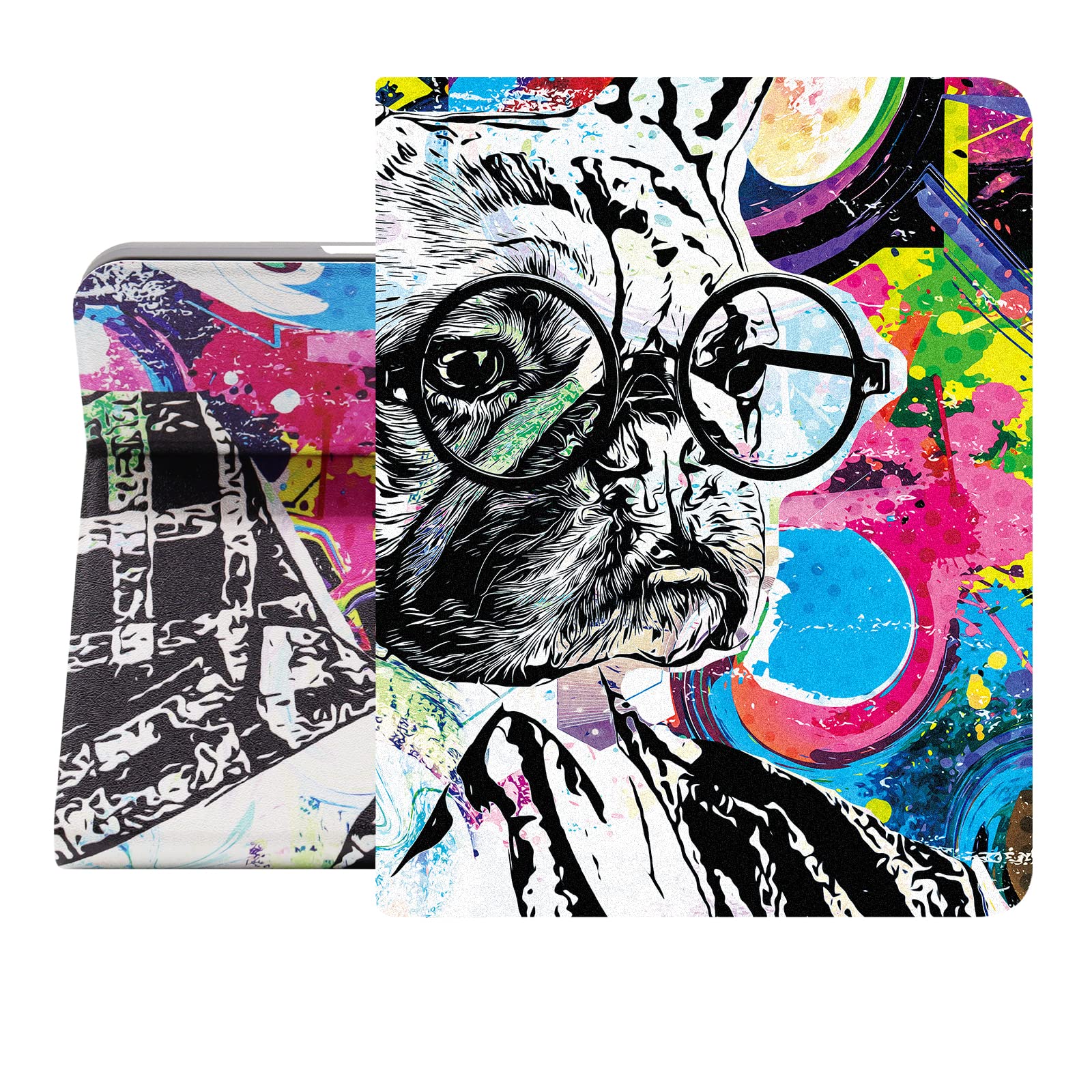 Berkin Arts for iPad (A16) 11th Generation 11 Inch 2025 iPad 10th 10.9 inch 2022 Folio Case Premium Leather Cover Maximalism English Bulldog Portrait — image 1