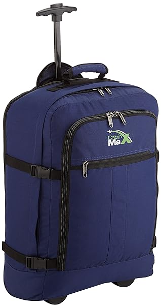 Cabin Max Flugzugelassenes Handgepäck Rucksack Tasche - 44L Rollengepäck (Marine)