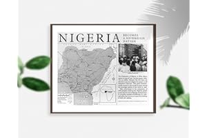 INFINITE PHOTOGRAPHS Photo: Nigeria Becomes a Sovereign Nation, Map, Federal election results, 1960, map