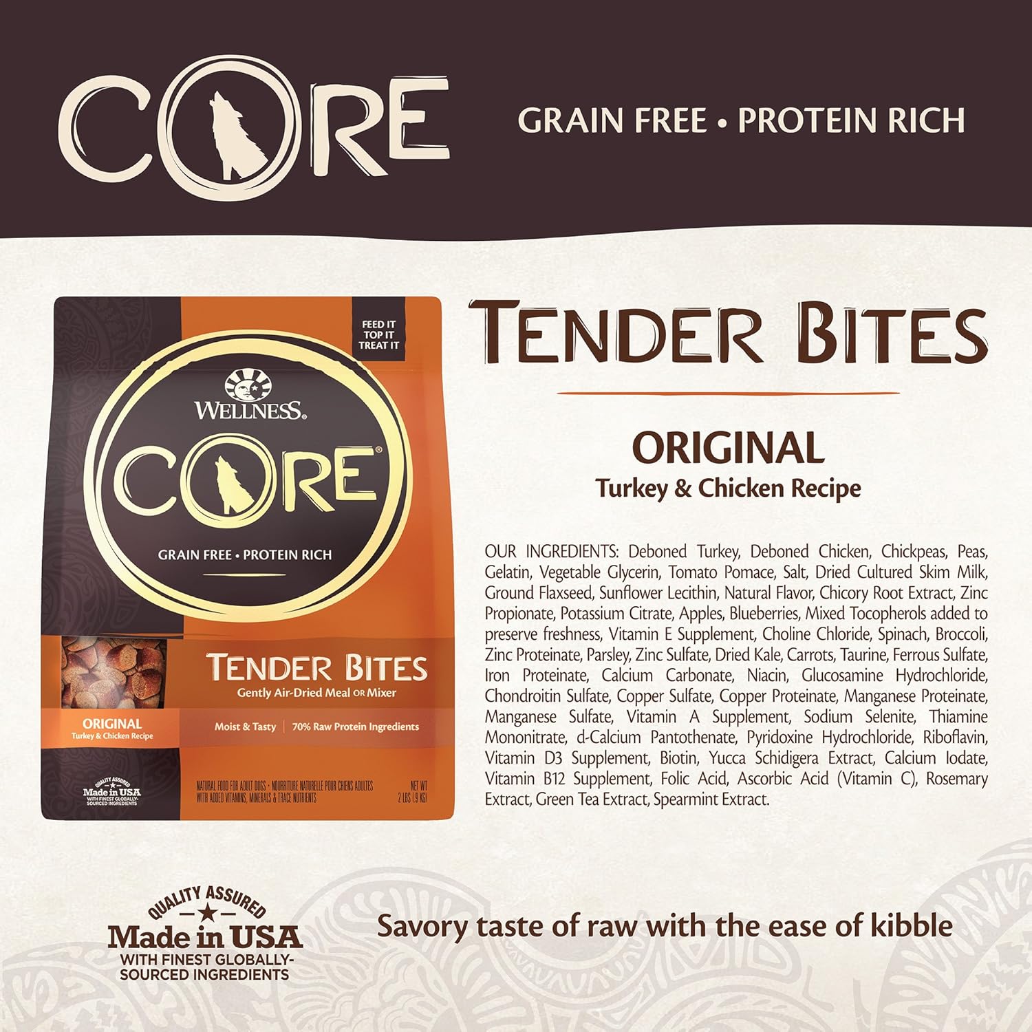 Wellness Core Air Dried Grain Free Natural Dry Dog Food, 2Pound Bag eBay