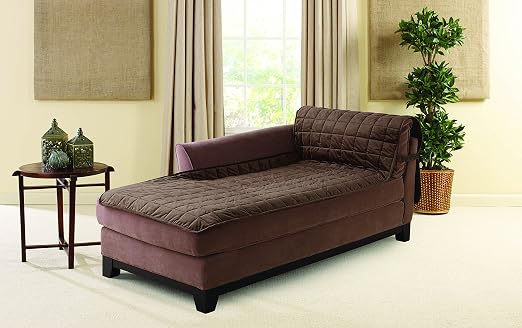Amazon Com Sure Fit Deluxe Armless Chaise Cover Chocolate Sf43527 Garden Outdoor