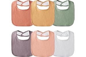 Muslin Baby Bibs Cotton Baby Drool Bandana Bibs for Baby Girls Boys Infant Newborn Toddler Drooling and Teething
