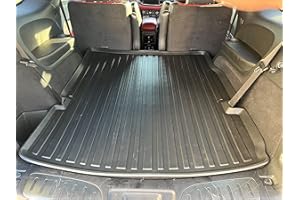 ECOLINER USA Premium Cargo Liner for Dodge Durango 2011-2024- 100% Protection - Custom Fit Car Trunk Mat - All-Season Black Cargo Mat - 3D Shaped Laser Measured Trunk Liners for Dodge Durango