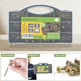 BLOSTM 780PC Wood Screws Assortment Zinc Plated Screw Box Organizer view 2