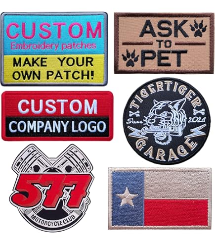 Amazon.com: Custom Embroidery Patches, Personalized Morale Patches