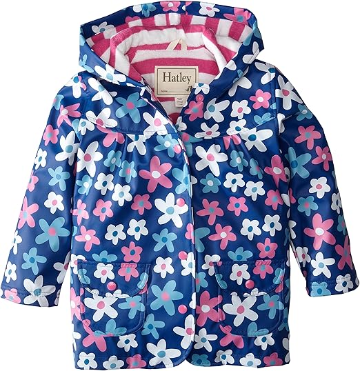 Hatley Girl's RaincoatSummer Garden, Blue, 6 Years Amazon.co.uk Clothing