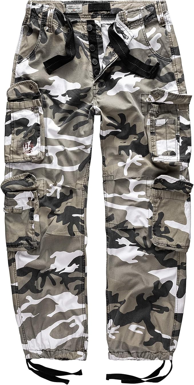 Surplus Men's Cargo Trousers White Bianco (Urban) M Amazon.co.uk Clothing
