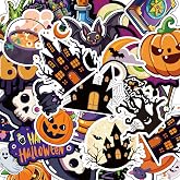 Halloween Decorations - 100 PCS Halloween Stickers | Halloween Party Favors - Halloween Games Toys Gifts Party Supplies - Crafts Accessories Treats Bulk for Classroom Decor