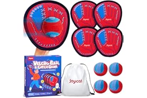JoyCat Toss and Catch Ball Game Set,Kids Toddler Baseball Glove,Beach Yard Outdoor Games,Sports&Outdoor Play Kids Toys for Family,Birthday for Ages 3 4 5 6 7 8-12 Year Old Boys Girl