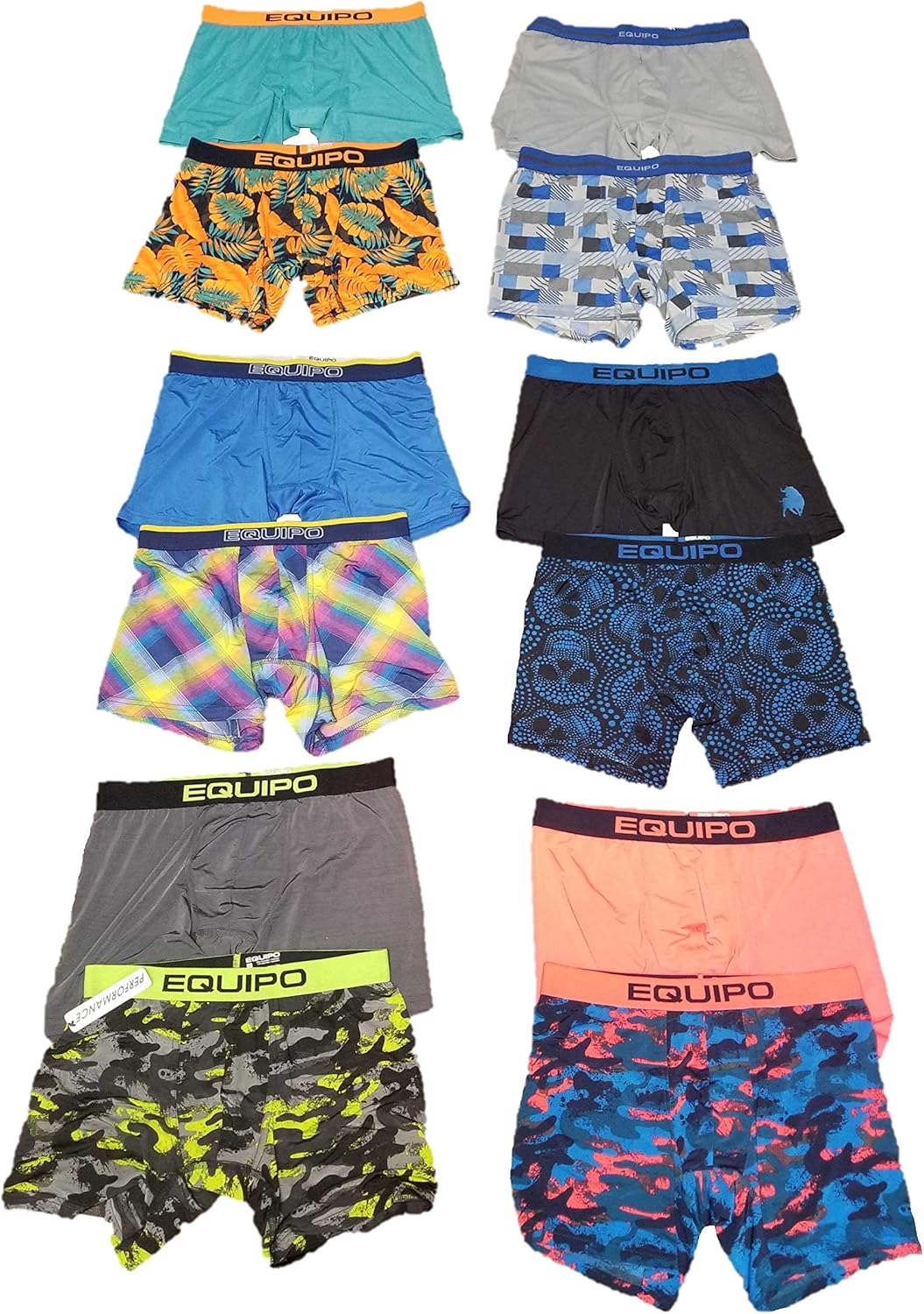 Equipo 2 Pack Boxer Briefs (Assorted Colors, Medium) (Assorted, Medium