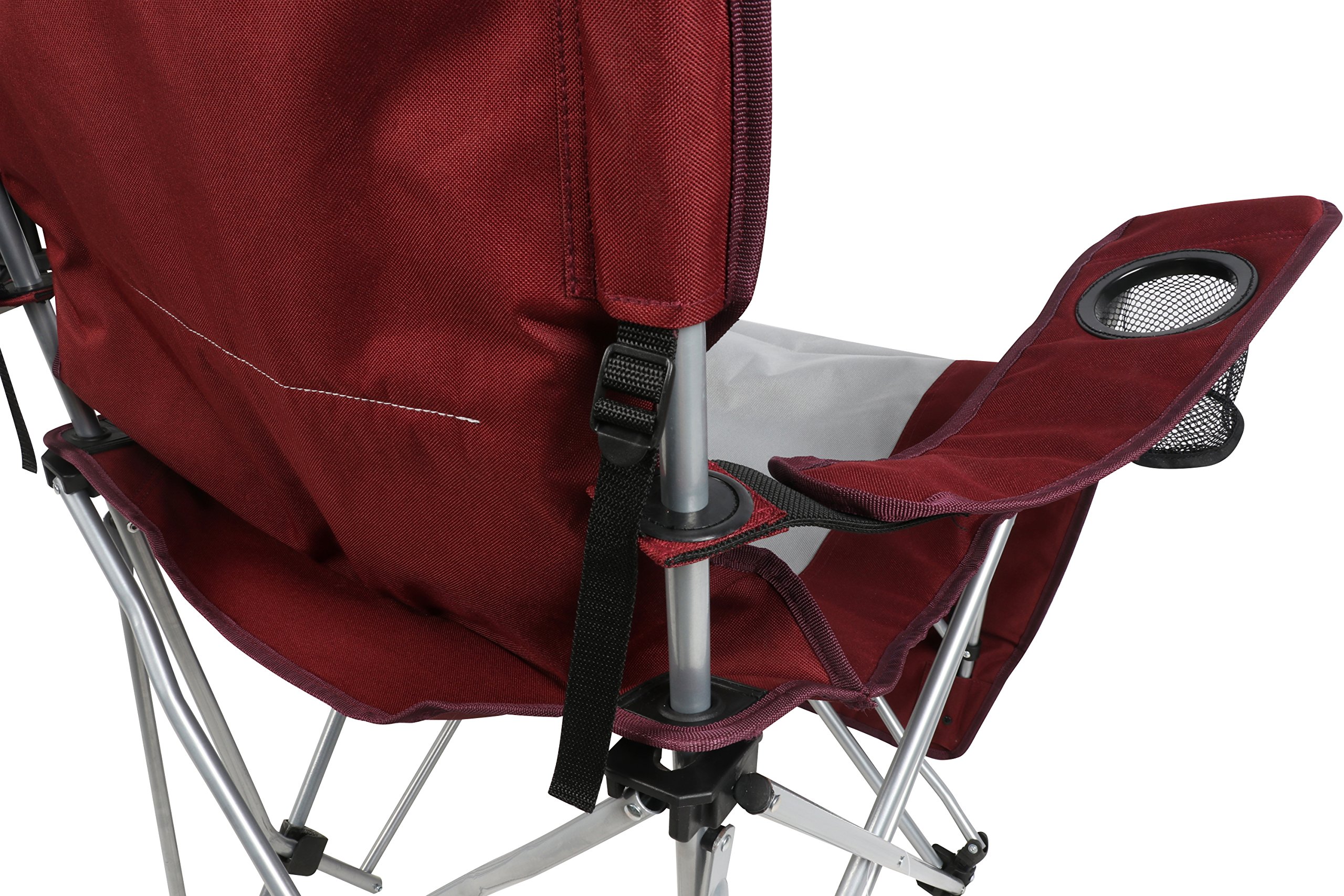 ozark trail mesh lounge chair with footrest