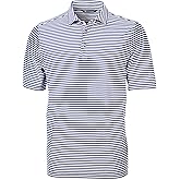 Cutter & Buck Mens Short Sleeve Virtue Eco Pique Stripe Recycled Mens Big and Tall Polo