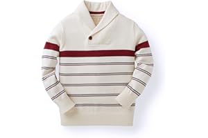 Hope & Henry Boys' Long Sleeve Shawl Collar Sweater