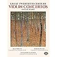 Great Twentieth-Century Violin Concertos in Full Score (Dover Orchestral Music Scores)