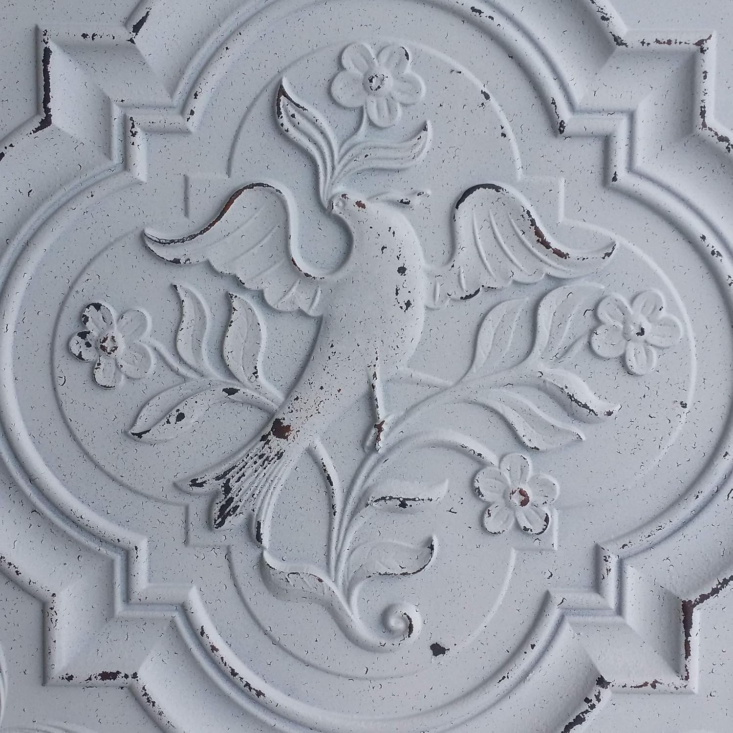 Amazon Com Ceiling Tiles Faux Tin Distressed Crack Restaurant