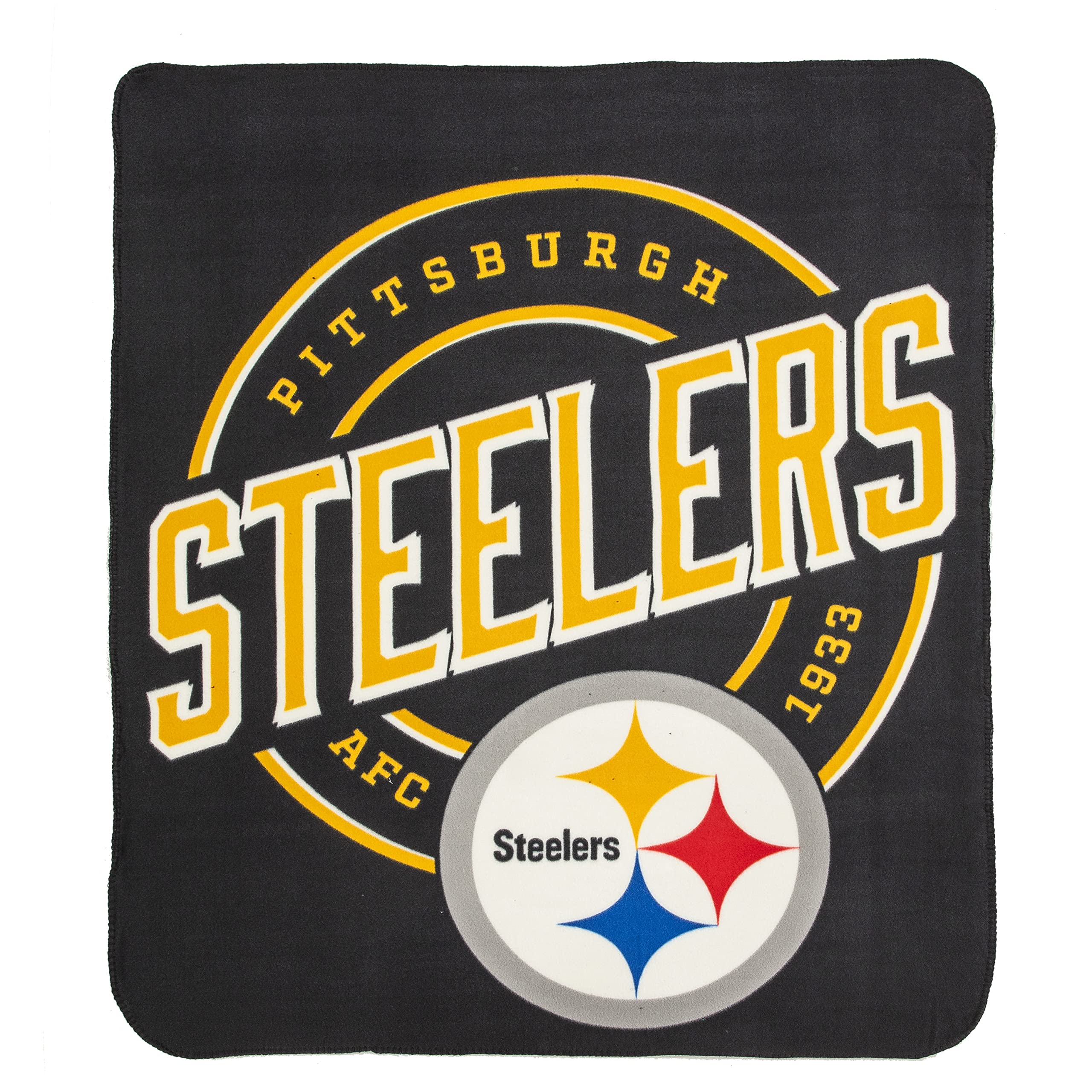 Photo 1 of Northwest NFL Pittsburgh Steelers Unisex-Adult Fleece Throw Blanket, 50" x 60", Campaign