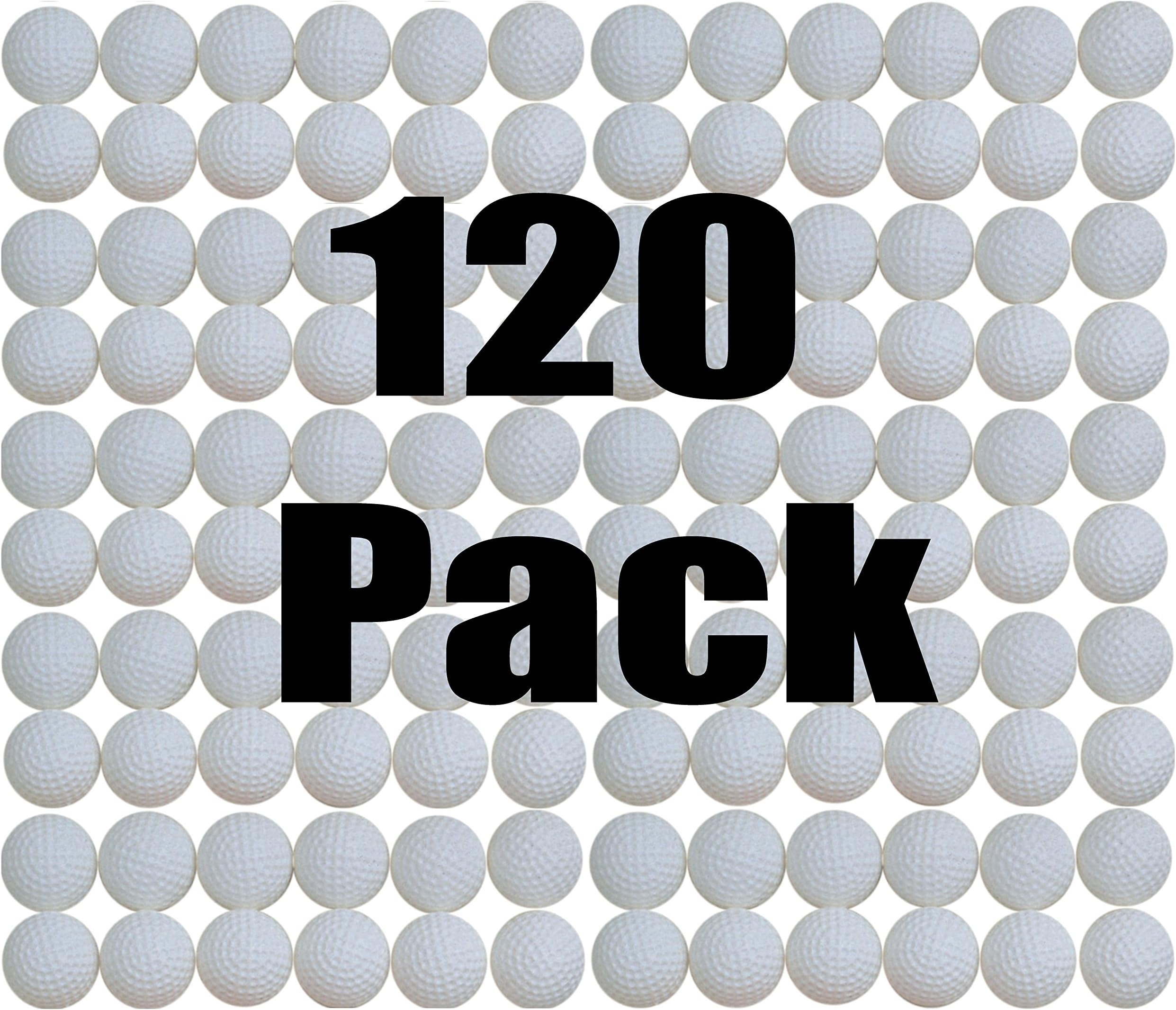 SquareTiger Practice Golf Balls - Plastic, Hollow, White