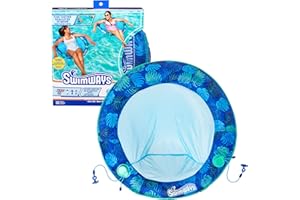 Swimways Elite Spring Float Papasan Pool Lounger, Inflatable Pool Floats Adult with Fast Inflation, Pool Lounge Chair for Adults up to 250 lbs