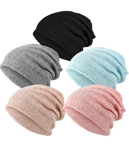 SATINIOR 4 Slouchy Beanie,Blue, Black, Gray, Khaki,Solid  display picture 1