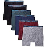 6 Men's Big & Tall USA Classic Design Mid Length Boxer Briefs Underwear