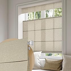 Boolegon No Drill Cordless Roman Shades for