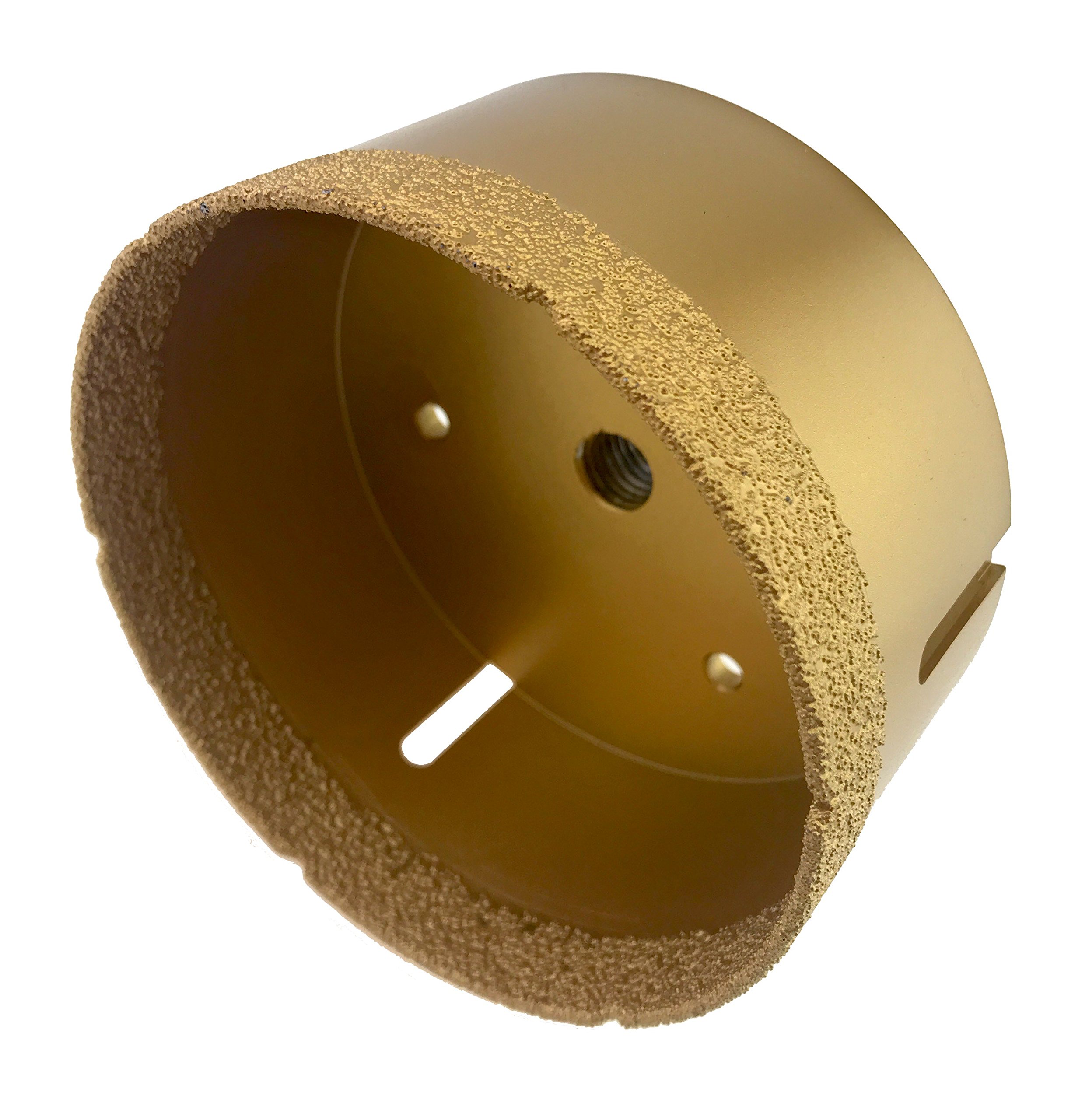 PRODIAMANT professional tile drill bit tile 100 mm x M14 diamond drill bit angle grinder for dry drilling in fine stoneware, wall tiles and natural stone