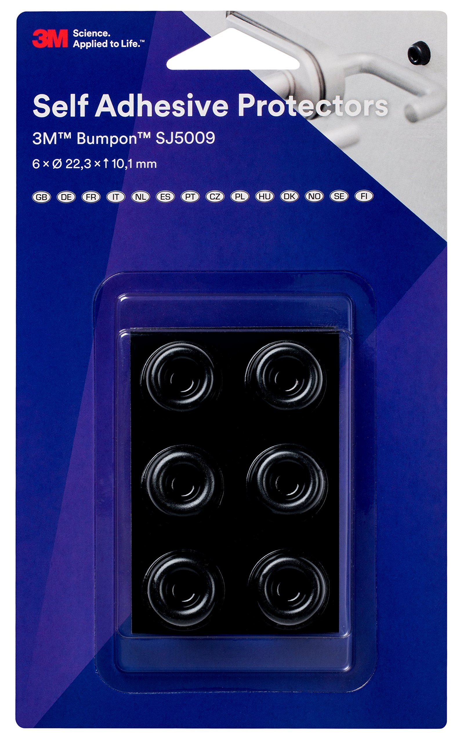 3 M SJ5009S BL Bumpon Elastic Buffers Mini Pack
