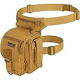 Seibertron Waterproof Tactical Outdoor Hiking Airsoft Utility Leg Bag Khaki