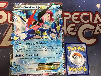 Amazon Com Pokemon Xy Ash Greninja Ex Xy133 Oversized Promo Toys Games